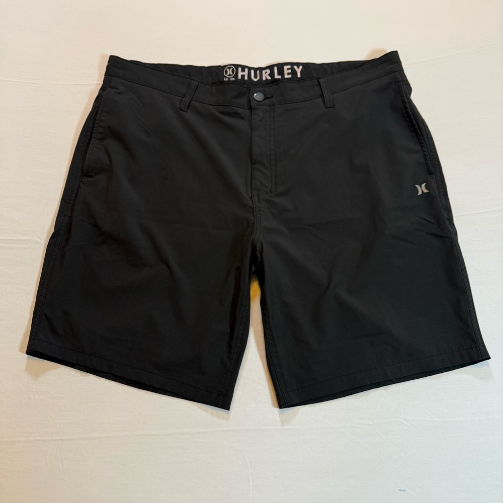 Hurley Black Hybrid Performance Shorts Men’s Size 40 Golf Surf Shorts Big & Tall